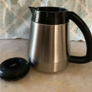 Stainless Steel Thermal Carafe with Black Handle